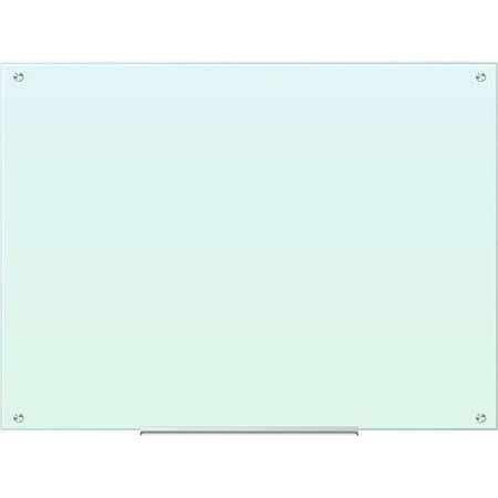Paperperfect Glass Dry Erase Board; 47 x 35 Inches; White Frosted Surface; Frameless PA890294